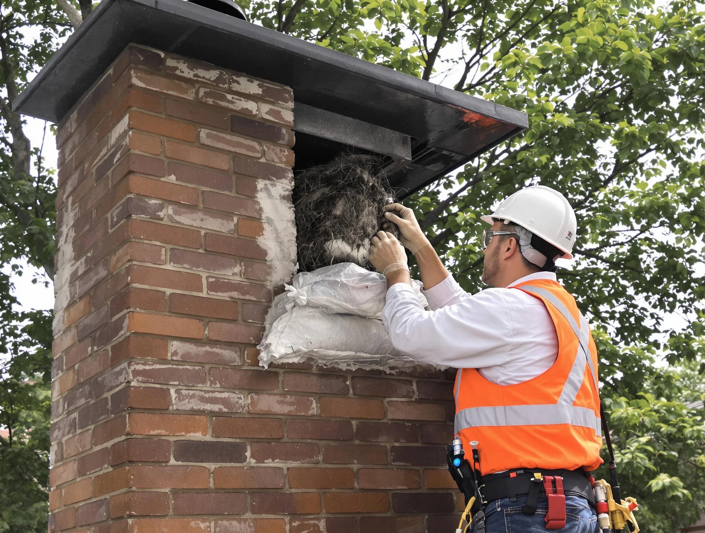 Humane removal of debris and animals by Bensley Chimney Sweep in Bensley, VA