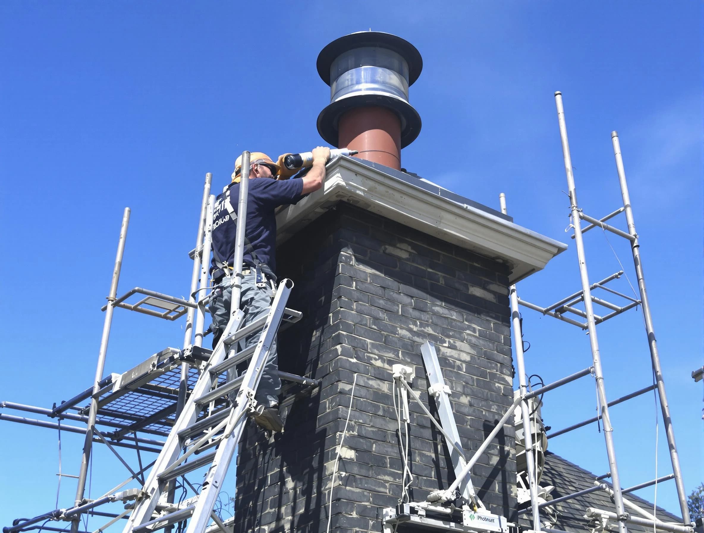 Sturdy chimney crown finished by Bensley Chimney Sweep in Bensley, VA