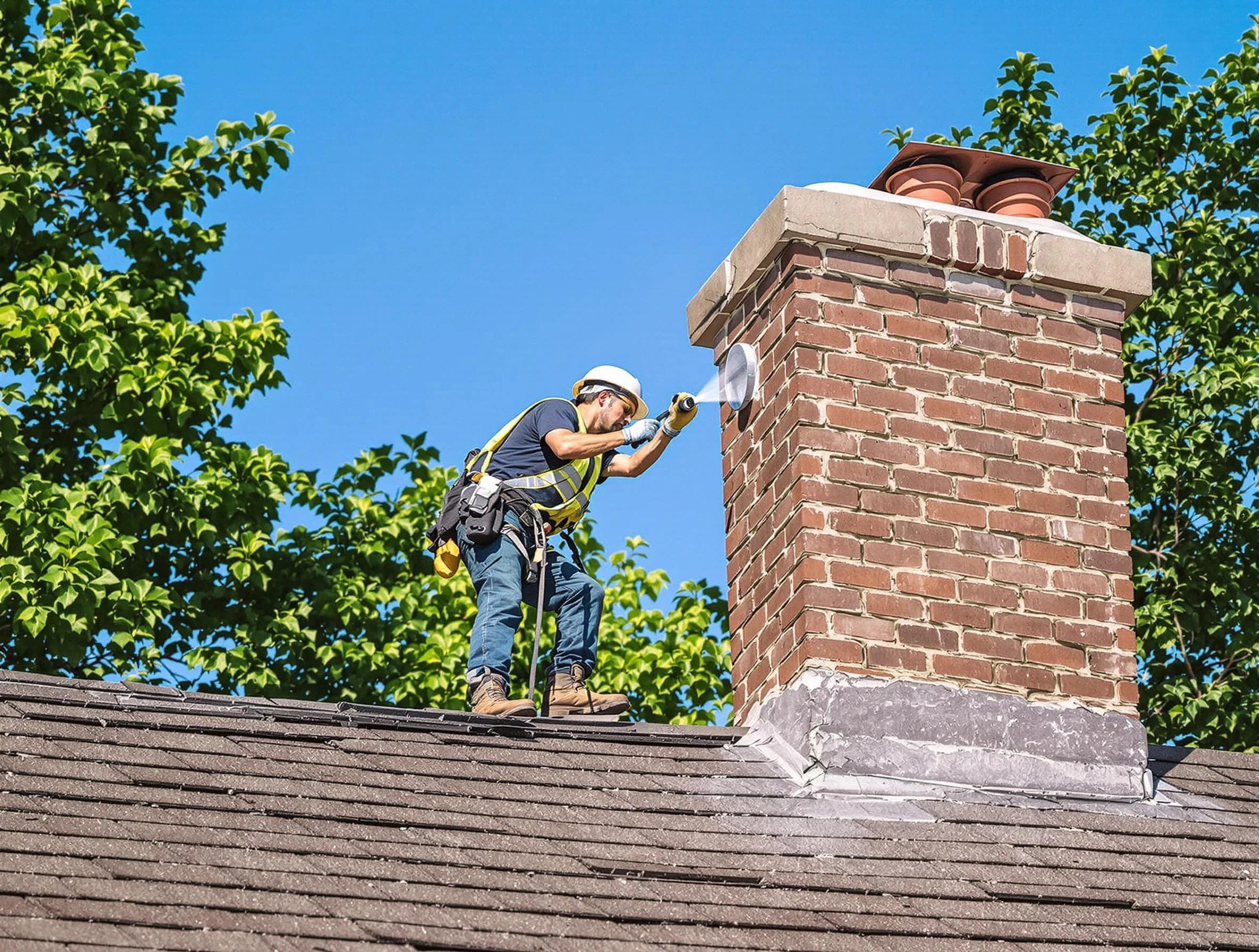 Bensley Chimney Sweep performing an inspection with advanced tools in Bensley, VA