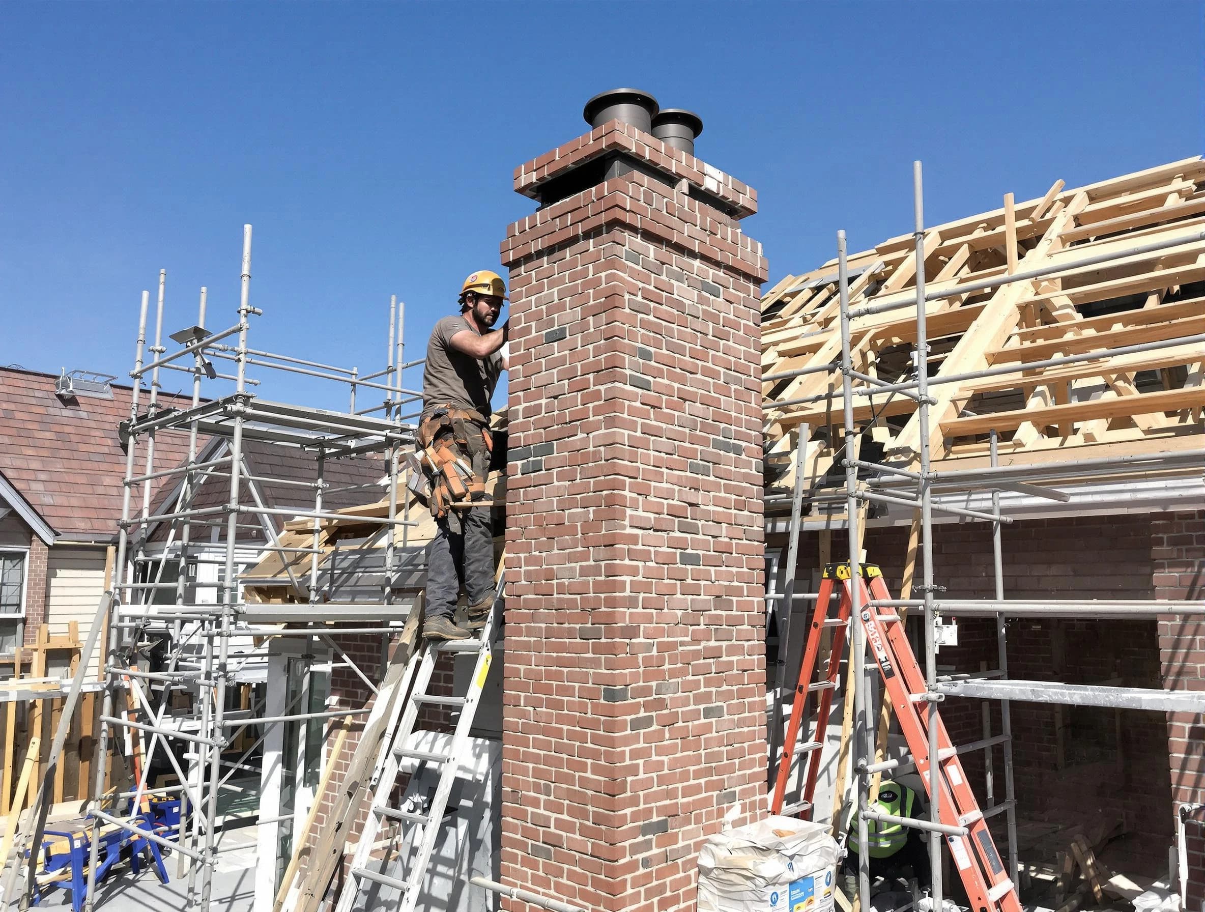 New chimney installation completed by Bensley Chimney Sweep in Bensley, VA
