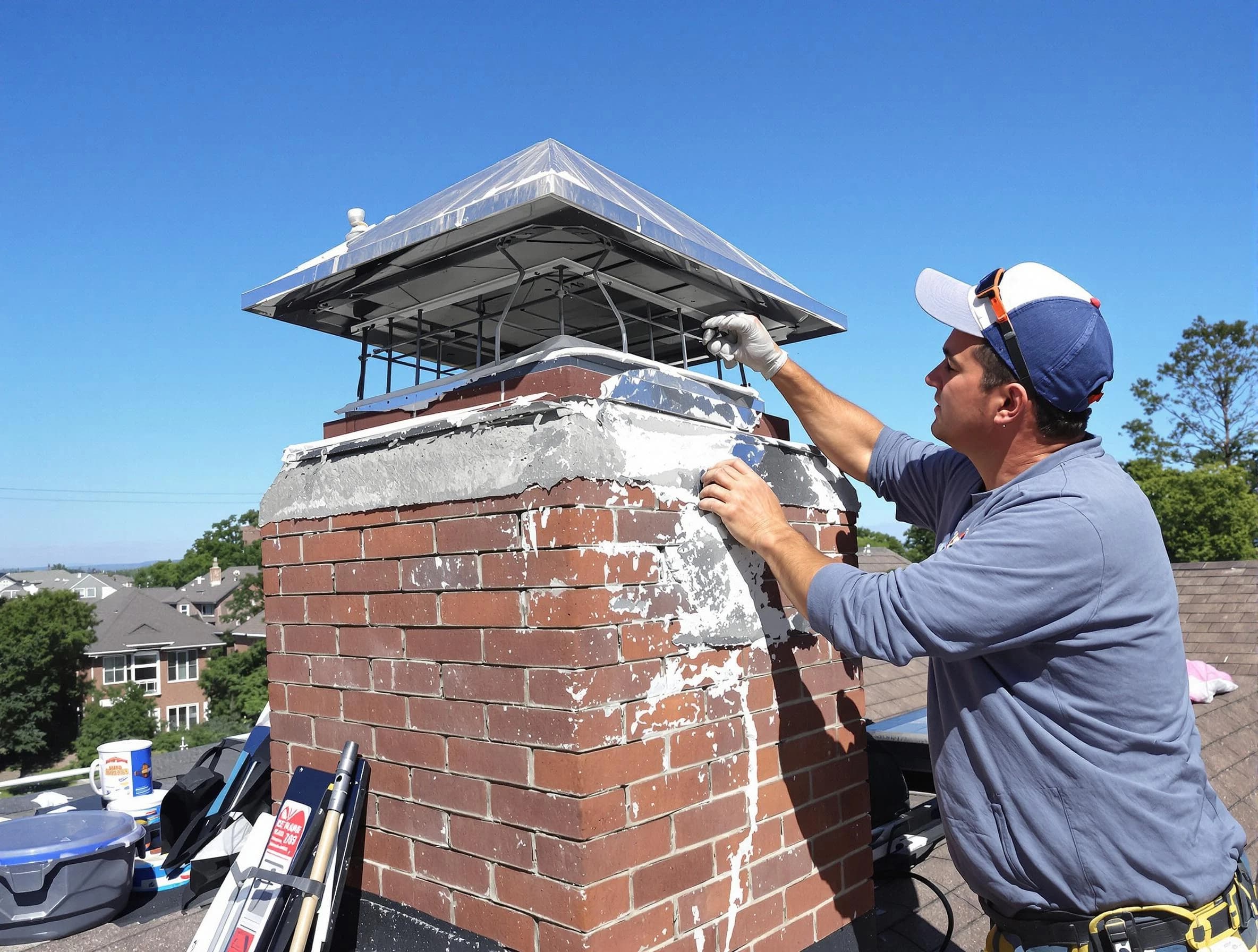 Chimney Crown Services service in Bensley, VA