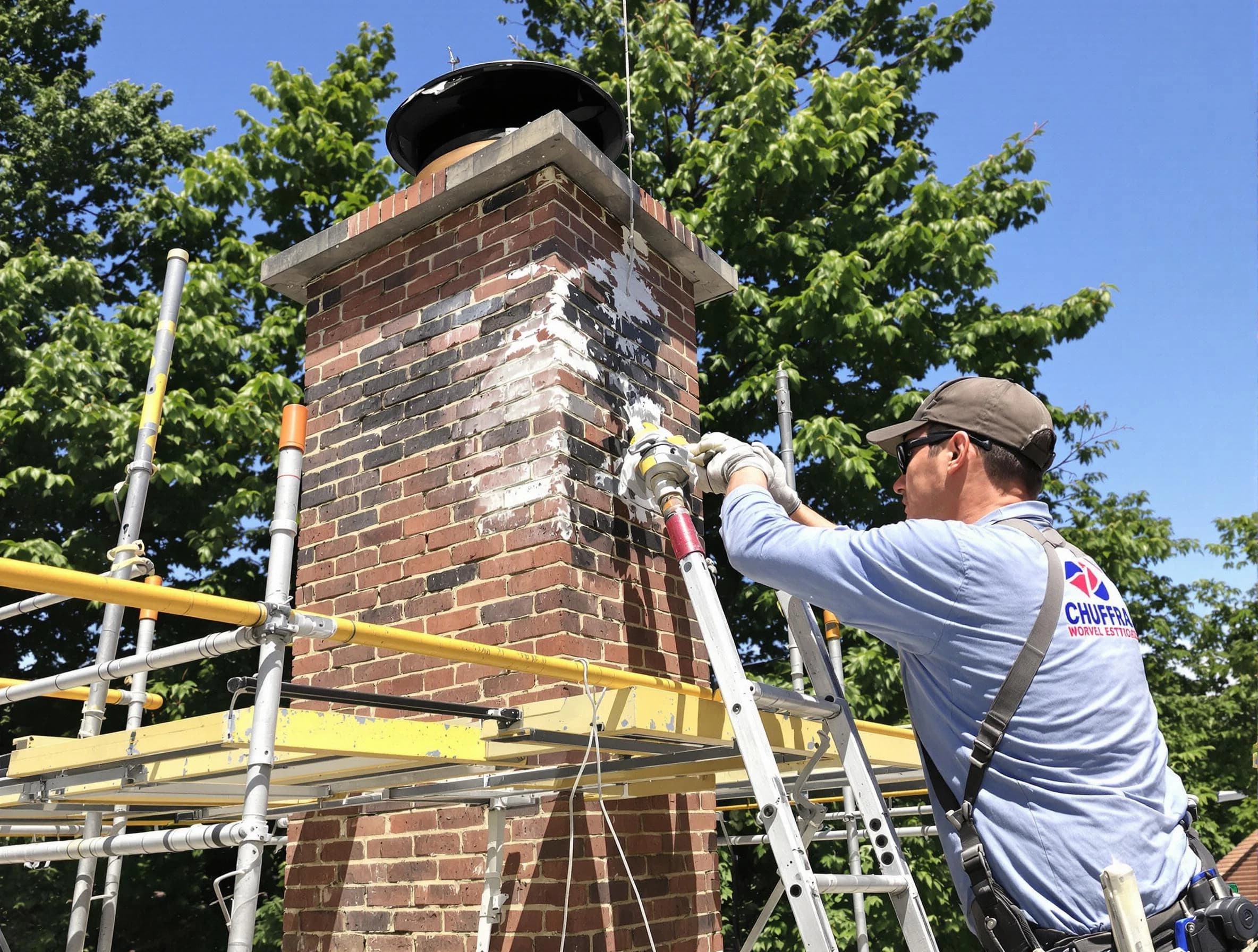 Structural chimney repair by Bensley Chimney Sweep in Bensley, VA