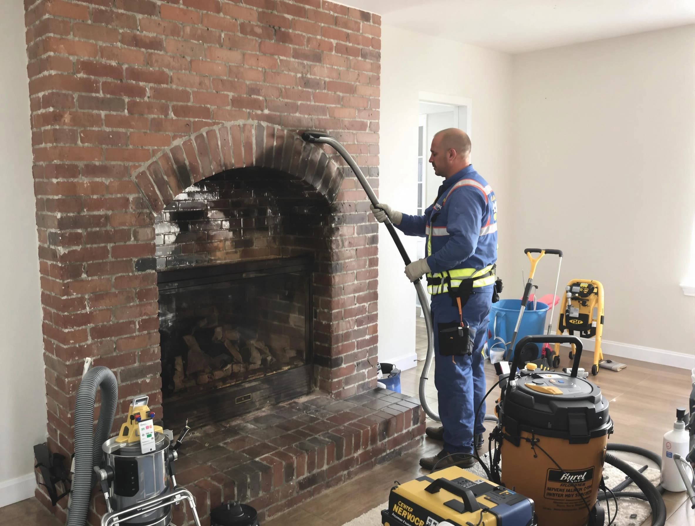 Bensley Chimney Sweep expert performing detailed chimney sweep in Bensley, VA